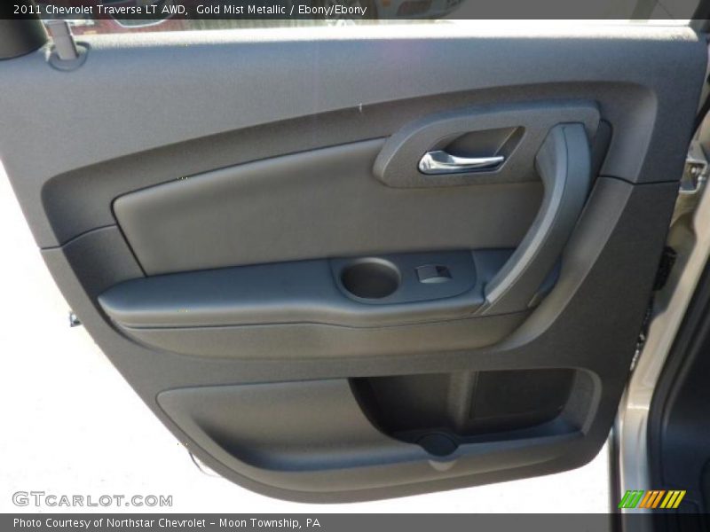 Gold Mist Metallic / Ebony/Ebony 2011 Chevrolet Traverse LT AWD