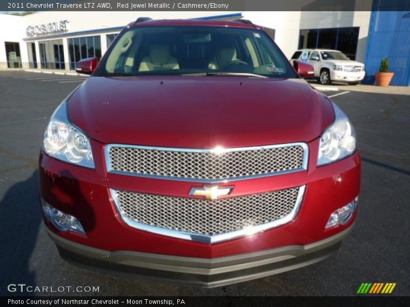 Red Jewel Metallic / Cashmere/Ebony 2011 Chevrolet Traverse LTZ AWD