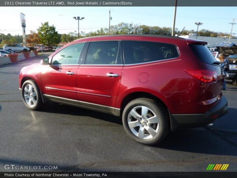Red Jewel Metallic / Cashmere/Ebony 2011 Chevrolet Traverse LTZ AWD