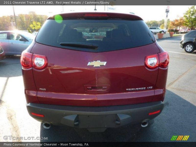 Red Jewel Metallic / Cashmere/Ebony 2011 Chevrolet Traverse LTZ AWD