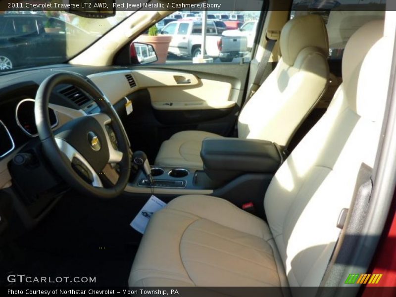 Red Jewel Metallic / Cashmere/Ebony 2011 Chevrolet Traverse LTZ AWD