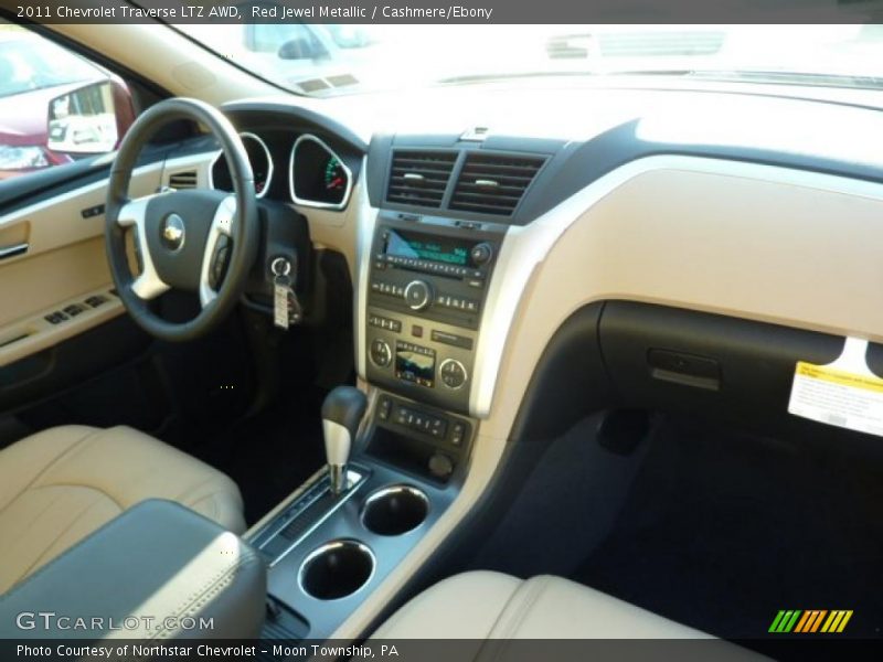Red Jewel Metallic / Cashmere/Ebony 2011 Chevrolet Traverse LTZ AWD