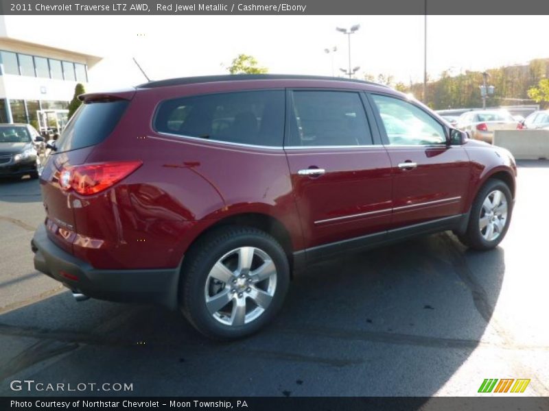 Red Jewel Metallic / Cashmere/Ebony 2011 Chevrolet Traverse LTZ AWD