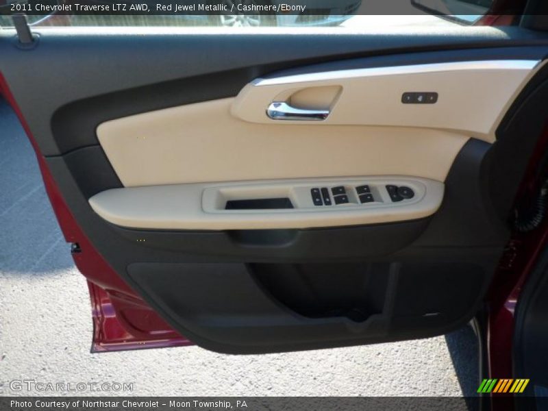 Red Jewel Metallic / Cashmere/Ebony 2011 Chevrolet Traverse LTZ AWD