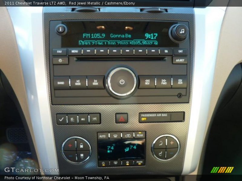 Red Jewel Metallic / Cashmere/Ebony 2011 Chevrolet Traverse LTZ AWD