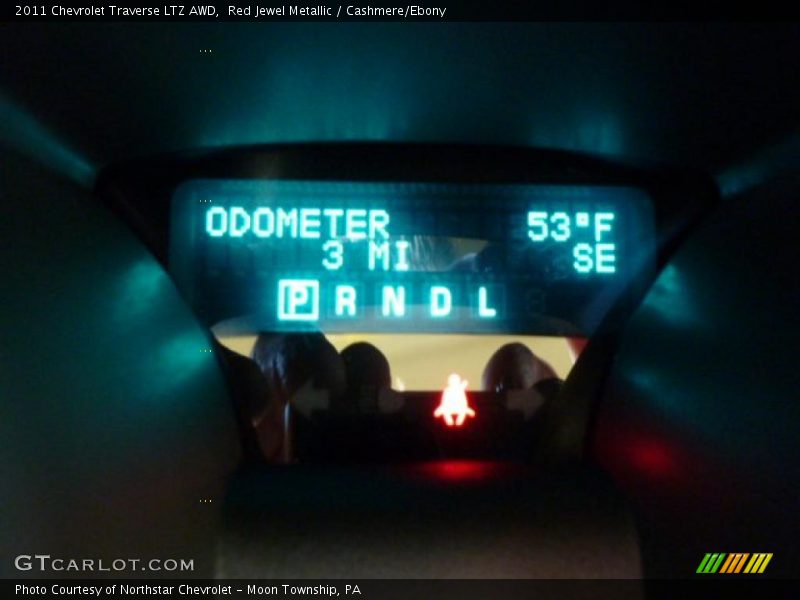 Red Jewel Metallic / Cashmere/Ebony 2011 Chevrolet Traverse LTZ AWD