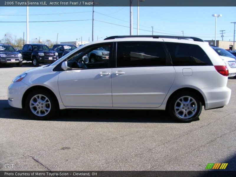 Arctic Frost Pearl / Taupe 2006 Toyota Sienna XLE