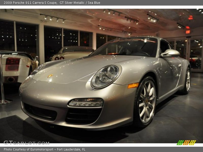 GT Silver Metallic / Sea Blue 2009 Porsche 911 Carrera S Coupe