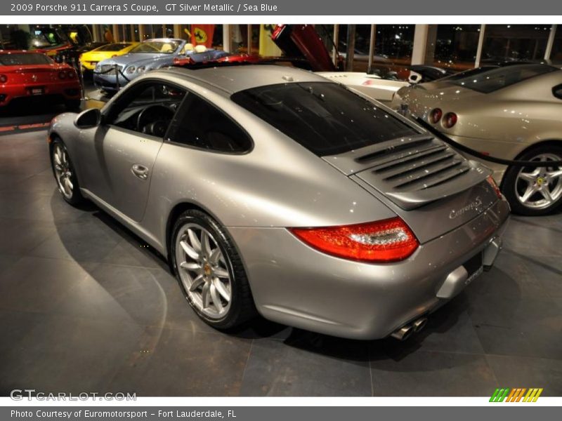 GT Silver Metallic / Sea Blue 2009 Porsche 911 Carrera S Coupe