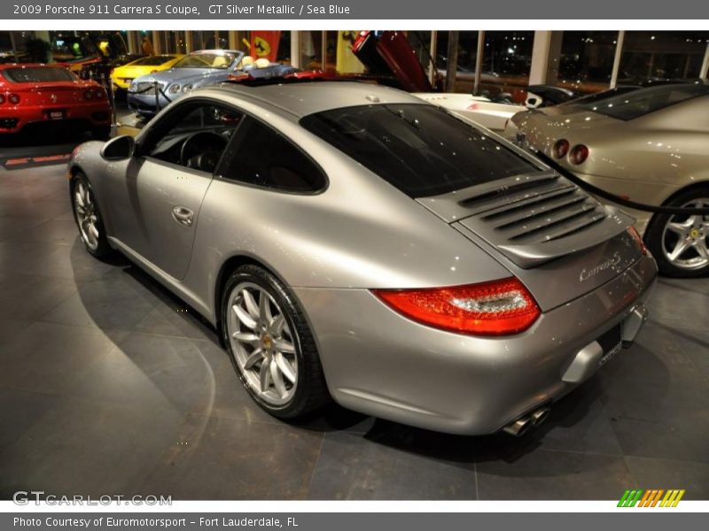 GT Silver Metallic / Sea Blue 2009 Porsche 911 Carrera S Coupe