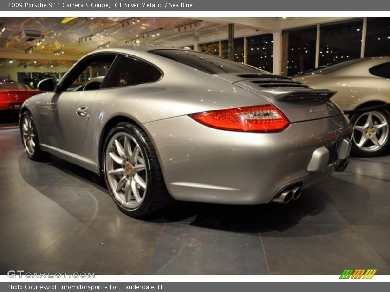 GT Silver Metallic / Sea Blue 2009 Porsche 911 Carrera S Coupe