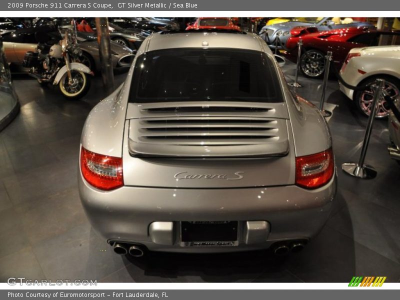 GT Silver Metallic / Sea Blue 2009 Porsche 911 Carrera S Coupe