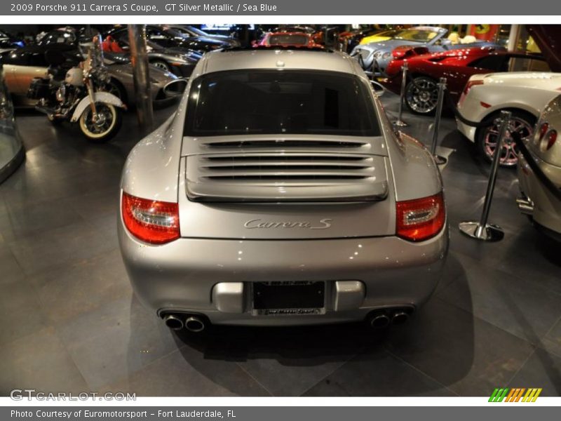 GT Silver Metallic / Sea Blue 2009 Porsche 911 Carrera S Coupe
