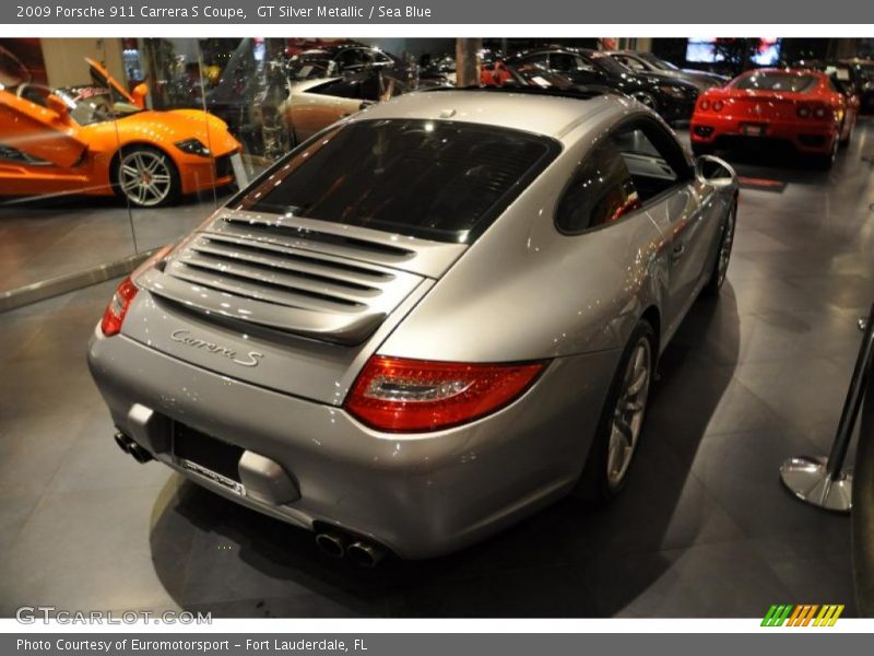GT Silver Metallic / Sea Blue 2009 Porsche 911 Carrera S Coupe