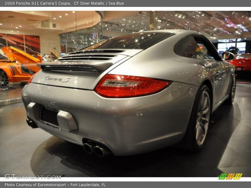 GT Silver Metallic / Sea Blue 2009 Porsche 911 Carrera S Coupe