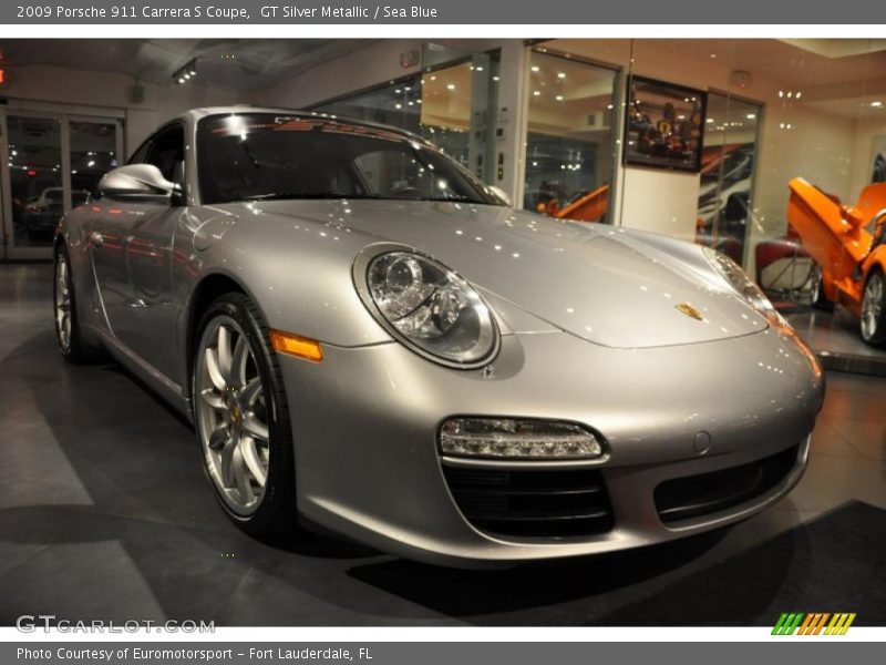 GT Silver Metallic / Sea Blue 2009 Porsche 911 Carrera S Coupe