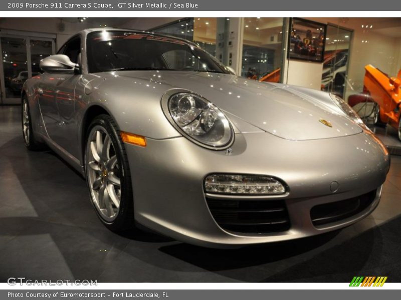 GT Silver Metallic / Sea Blue 2009 Porsche 911 Carrera S Coupe