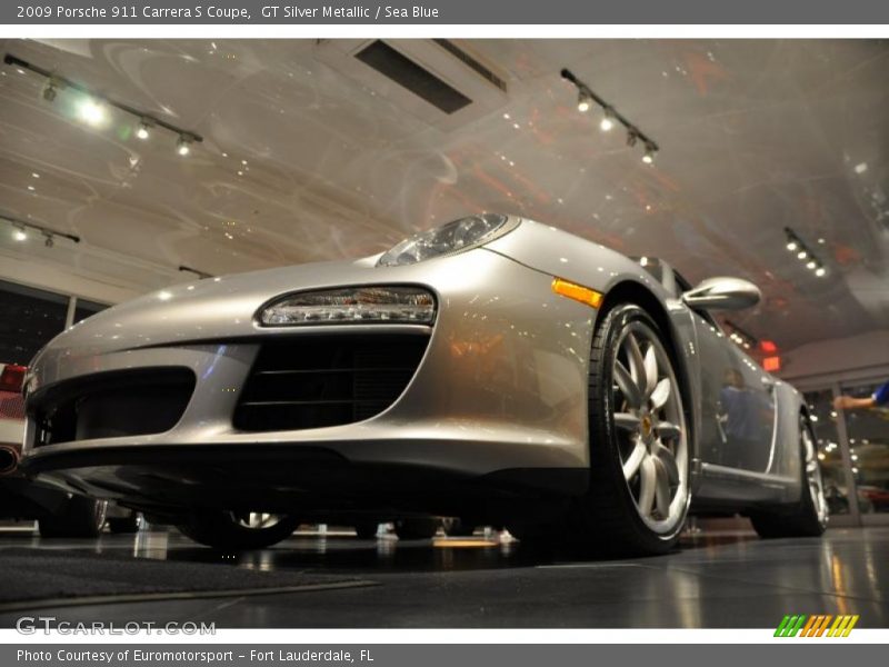 GT Silver Metallic / Sea Blue 2009 Porsche 911 Carrera S Coupe