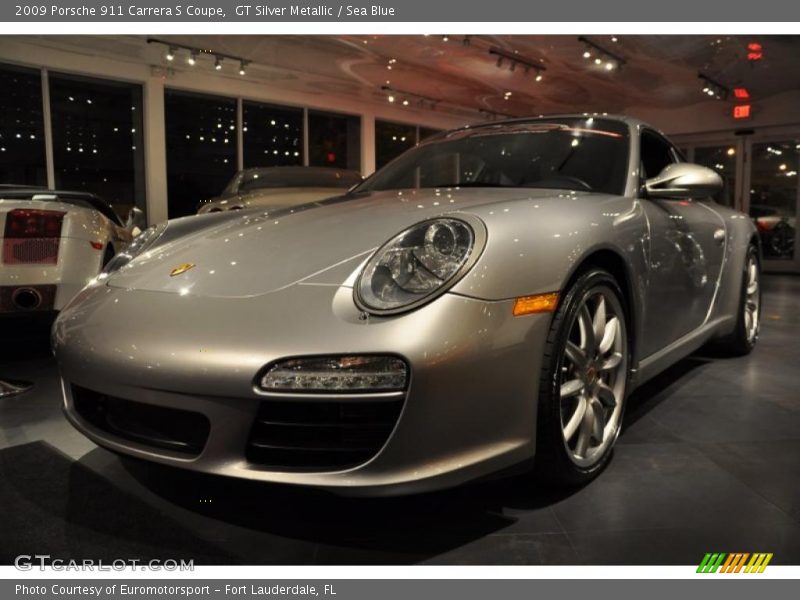 GT Silver Metallic / Sea Blue 2009 Porsche 911 Carrera S Coupe