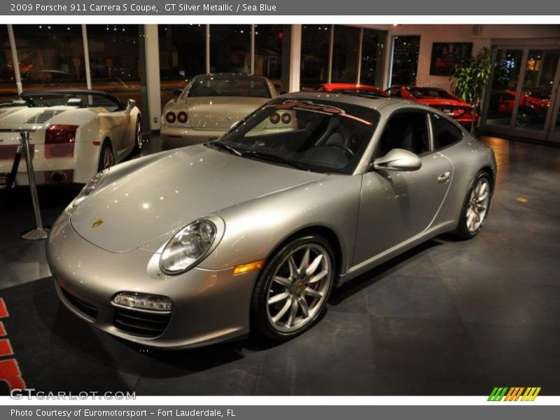 GT Silver Metallic / Sea Blue 2009 Porsche 911 Carrera S Coupe