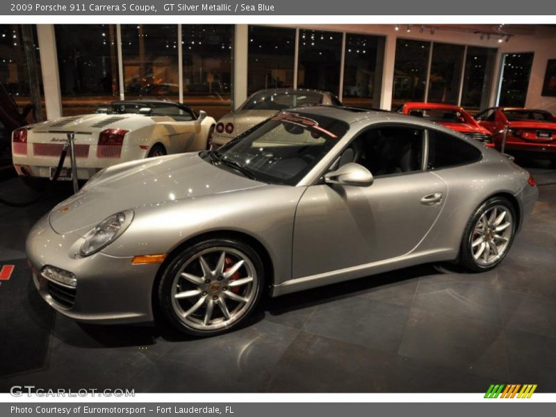 GT Silver Metallic / Sea Blue 2009 Porsche 911 Carrera S Coupe