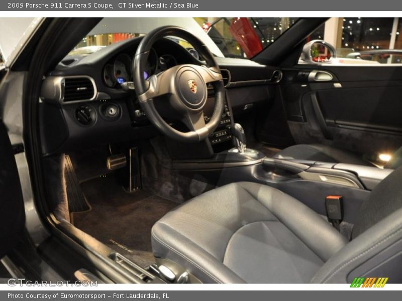 GT Silver Metallic / Sea Blue 2009 Porsche 911 Carrera S Coupe