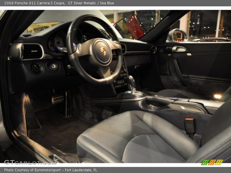GT Silver Metallic / Sea Blue 2009 Porsche 911 Carrera S Coupe