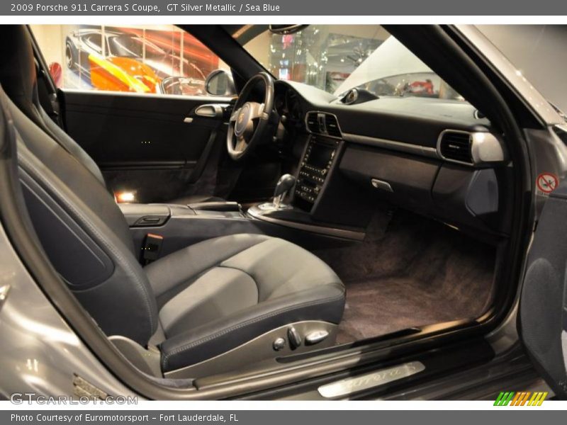 GT Silver Metallic / Sea Blue 2009 Porsche 911 Carrera S Coupe