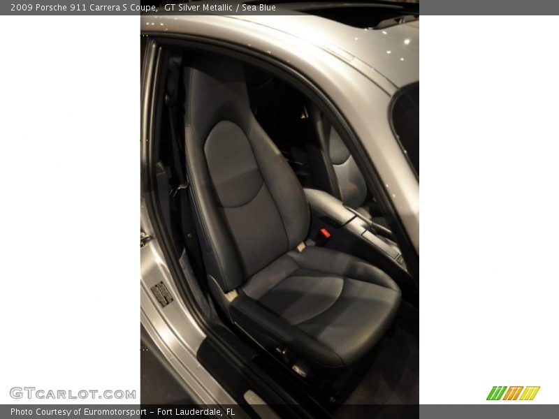 GT Silver Metallic / Sea Blue 2009 Porsche 911 Carrera S Coupe
