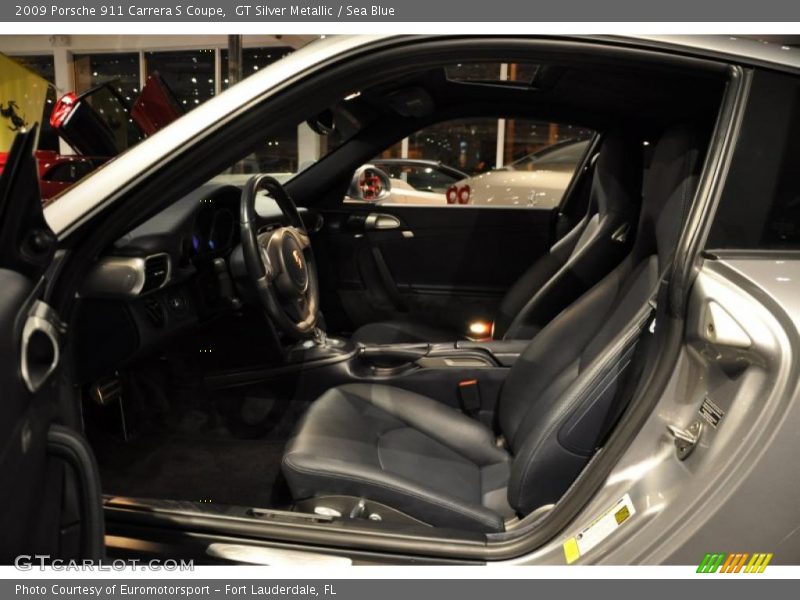 GT Silver Metallic / Sea Blue 2009 Porsche 911 Carrera S Coupe
