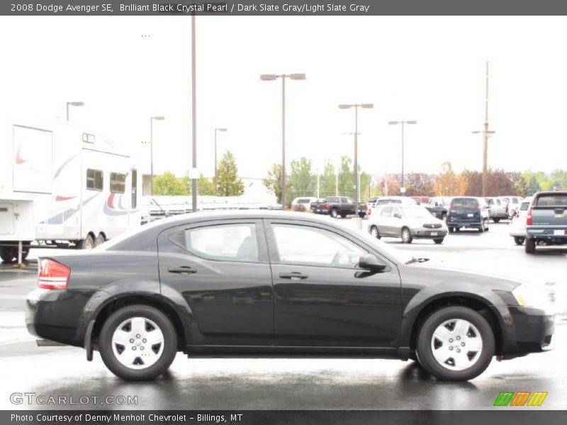 Brilliant Black Crystal Pearl / Dark Slate Gray/Light Slate Gray 2008 Dodge Avenger SE