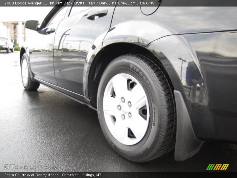 Brilliant Black Crystal Pearl / Dark Slate Gray/Light Slate Gray 2008 Dodge Avenger SE