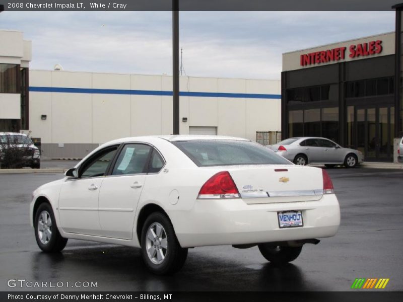 White / Gray 2008 Chevrolet Impala LT