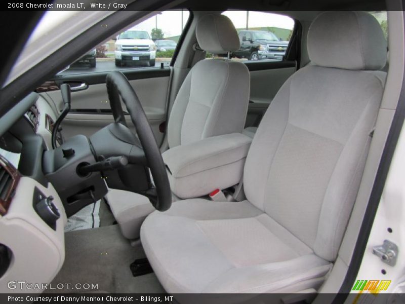White / Gray 2008 Chevrolet Impala LT