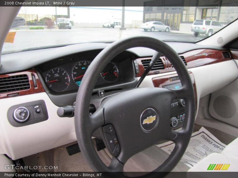 White / Gray 2008 Chevrolet Impala LT