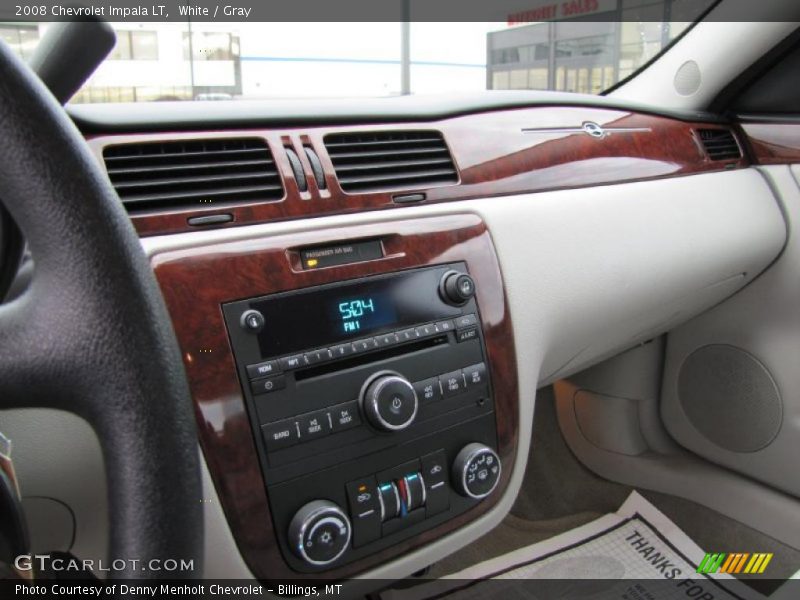 White / Gray 2008 Chevrolet Impala LT