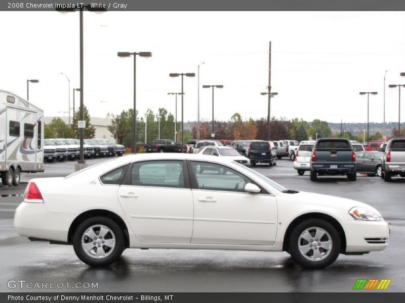 White / Gray 2008 Chevrolet Impala LT