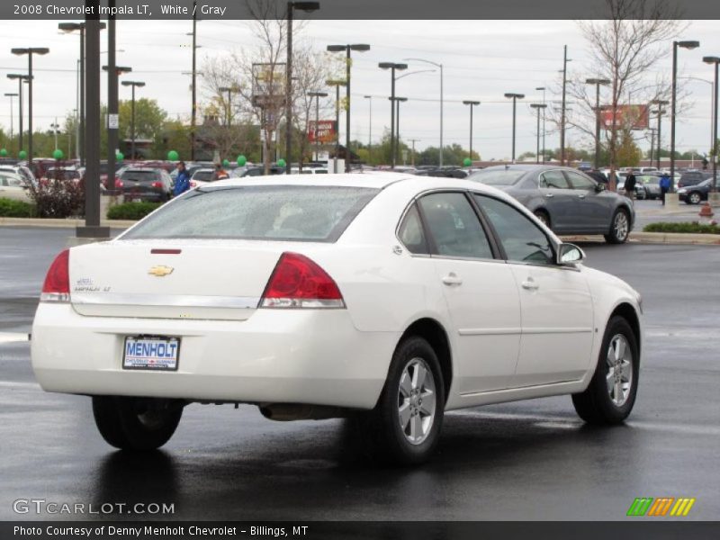 White / Gray 2008 Chevrolet Impala LT