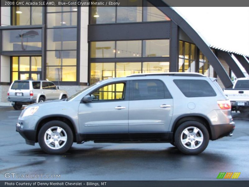 Blue-Gold Crystal Metallic / Ebony 2008 GMC Acadia SLE AWD