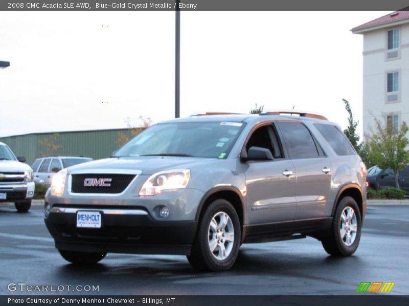 Blue-Gold Crystal Metallic / Ebony 2008 GMC Acadia SLE AWD
