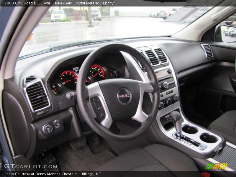 Blue-Gold Crystal Metallic / Ebony 2008 GMC Acadia SLE AWD