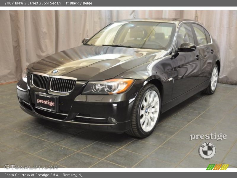 Jet Black / Beige 2007 BMW 3 Series 335xi Sedan