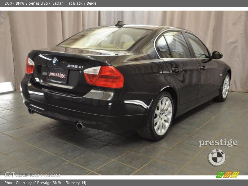 Jet Black / Beige 2007 BMW 3 Series 335xi Sedan