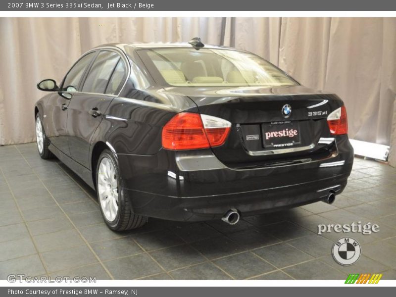 Jet Black / Beige 2007 BMW 3 Series 335xi Sedan