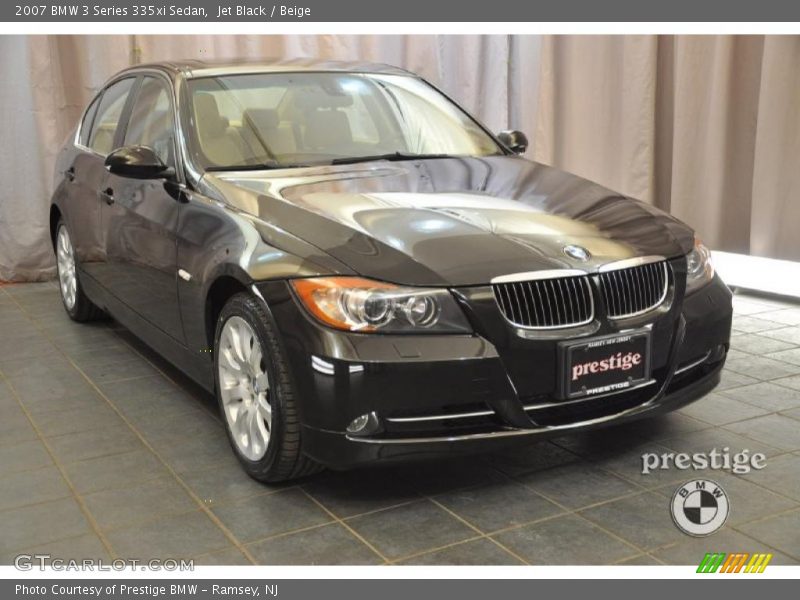 Jet Black / Beige 2007 BMW 3 Series 335xi Sedan