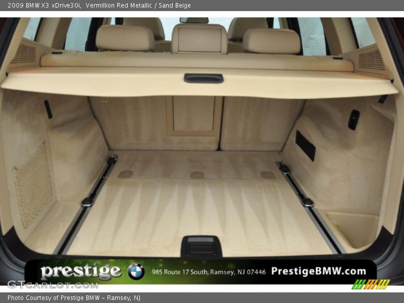 Vermillion Red Metallic / Sand Beige 2009 BMW X3 xDrive30i