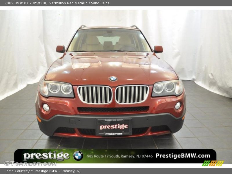 Vermillion Red Metallic / Sand Beige 2009 BMW X3 xDrive30i