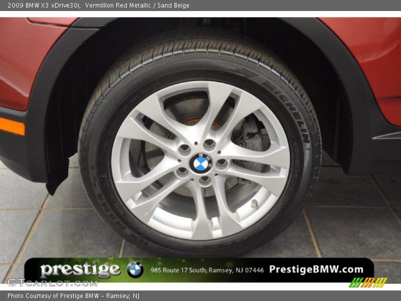 Vermillion Red Metallic / Sand Beige 2009 BMW X3 xDrive30i