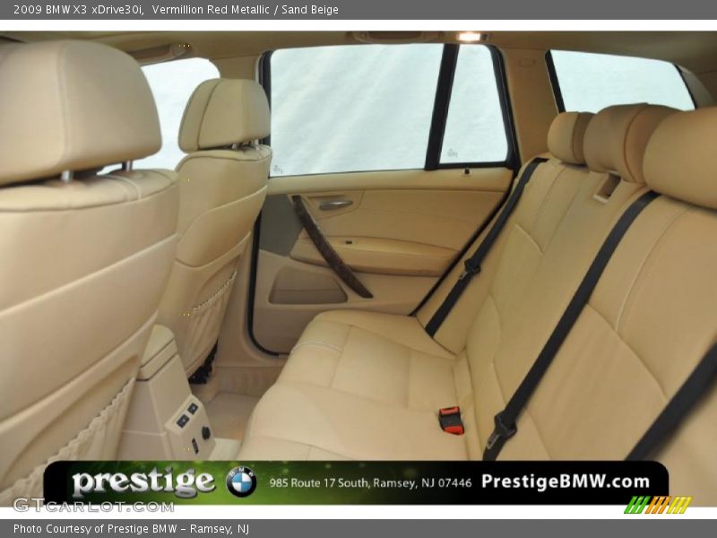 Vermillion Red Metallic / Sand Beige 2009 BMW X3 xDrive30i
