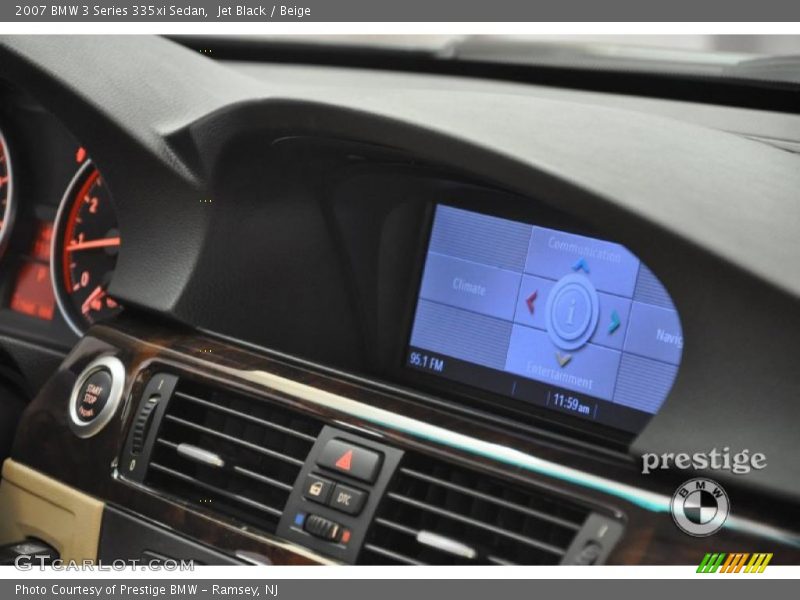 Jet Black / Beige 2007 BMW 3 Series 335xi Sedan